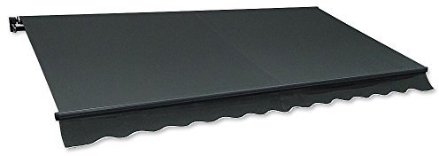 Gelenkarm-Markise 5 x 3 m anthrazit (Profilfarbe: Anthrazit) Sonnenschutz Alu Markise Schattenspender Sonnensegel