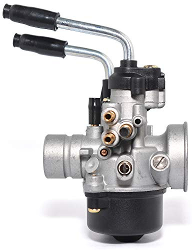 Easyboost Carburatore 17,5 mm Tipo PHBN Starter Cavo per MBK Booster Nitro Stunt Mach-G Jog-R Jog-R Bw's Minarelli verticale orizzontale AM6 Derbi TZR XP6 Rieju Beta Carbu Scooter 50cc