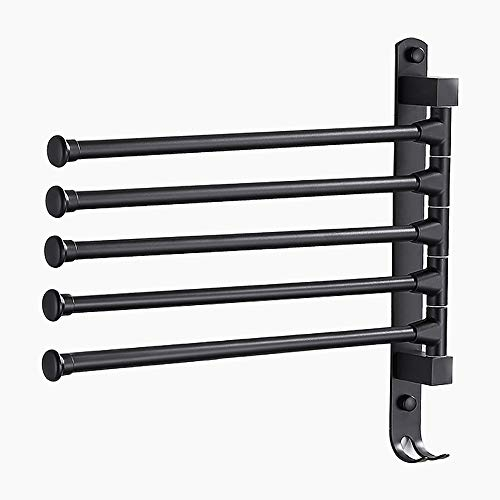 Wand montiert Handtuchständer Verstellbare Arme Handtuchstangen Edelstahl Handtuchhalter Regal Badezimmer-Zubehör Badetuchhalter
