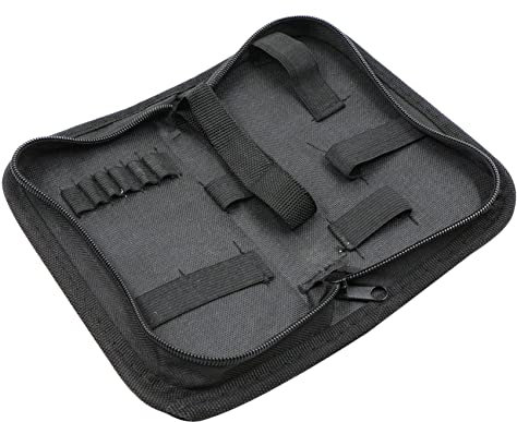 Sac de Rangement D'outils et à Outils Résistant Imperméable en Tissu Oxford électricien Charpentier Mécanicien Réparation Montres kit Fermeture éclair Roll Toile Poches Zippées Roulettes