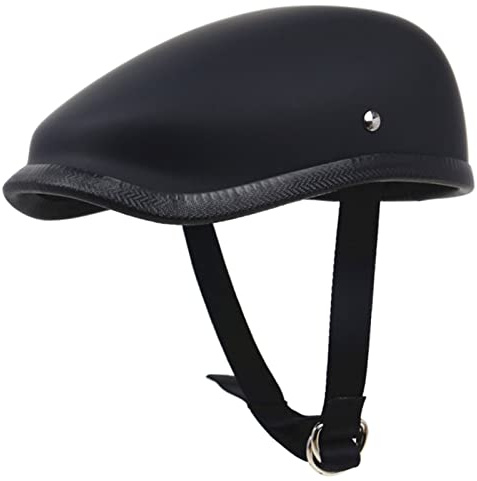 JWKJ Casco retro para motocicleta, unisex con correa de barbilla ajustable, aprobado por DOT, para hombres, mujeres, scooter, todoterreno, todoterreno (color: blanco, tamaño: XL)