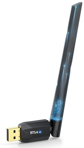 Yiko Adattatore Bluetooth USB 5.4, Dongle Bluetooth 150M a Bassa Latenza, Plug & Play, per Windows 7/10/8.1/11
