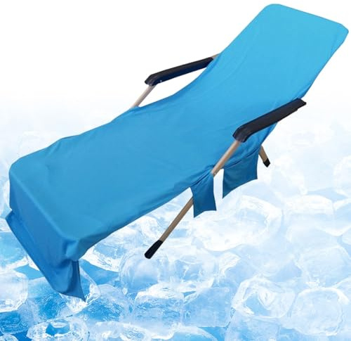 Miecoae Schonbezug Für Gartenliege Strandliegenauflage Liegenauflage Stuhl Strandtuch Sun Lounger Bezug mit Tasche Sporthandtuch für Strand Schwimmen
