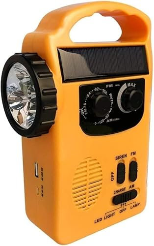 YQYBF Radios Solar Crank NOAA Weather Radio for Emergency with AM/FM Radio Flashlight Reading Lamp