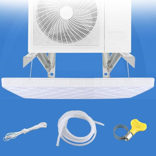 Bandeja Condensados Aire Acondicionado Kit de Drenaje de CA para Ventana, Bandeja Drenaje Aire Acondicionado de Plástico, para Unidades de Interior/Exterior(3-5P-200cm Hose)