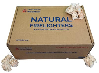 Natural Firelighters for Wood Burners, Fire Starters (200)