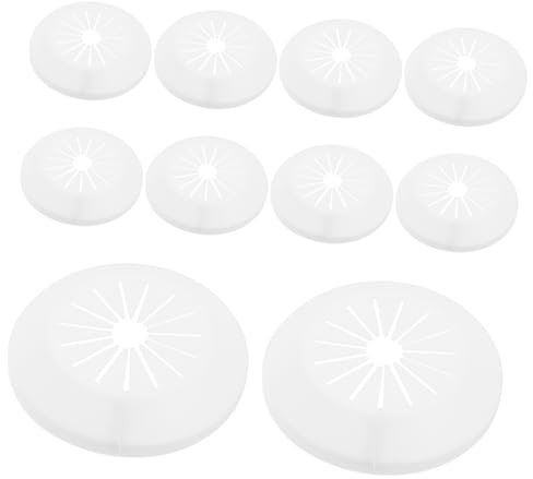 MAGICLULU Lot De 10 Manchons Décoratifs Pour Tuyaux Deau Brides De Drainage En Plastique Pvc Pour Trous Muraux Pour Climatisation