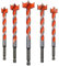 Punta da trapano filettata in lega for apertura fori for lavorazione del legno estesa con maniglia esagonale, serratura for porta, 1 pezzo(18mm)