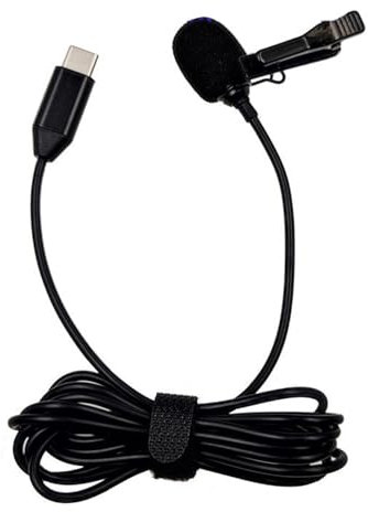 Fazvncv High Sensitivity Omnidirectional Lavaliers Microphones for Action Cameras Clear Accessory
