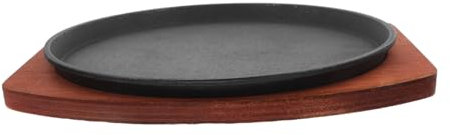 Cabilock Poêle à Ronde pour Barbecue à Cuisson Uniforme des Steaks pour Griller Facile à Nettoyer