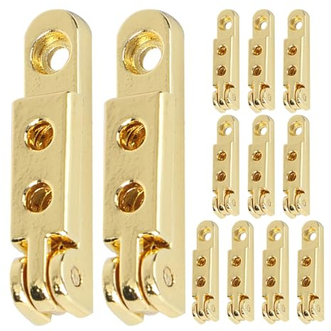 OSALADI 12 Pièces Charnières Alliage de Zinc pour Boîte Bois Lot de Charnières Durables pour Coffrets Bijoux et Vin Fermeture Sécurisée pour Portes Armoires et Boîtes