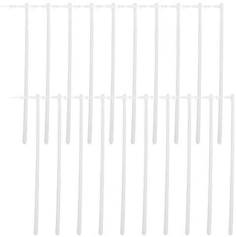 60pcs Plastic Windmill Pole Pinwheel Replacement Parts Kit White Pvc