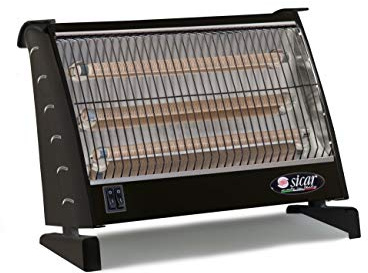 Stufa elettrica 3 candele steatite Sicar mod. S/63 colore nero