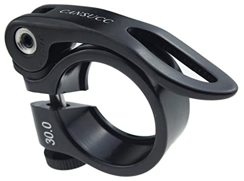 MagiDeal 30 mm Aluminium Fahrrad Sattelstütze Klemme mit Schnellspanner, Schwarz