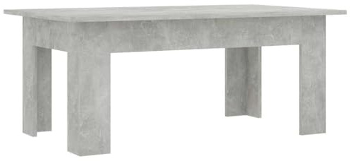 vidaXL Tavolino da caffè Arredo Casa Tavolo Basso da Salotto Mobili Casa Elegante Moderno Robusto Grigio Cemento 100x60x42 cm in Truciolato