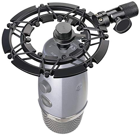 Blue Yeti Nano Shock Mount, leichte Legierung Shockmount reduziert Vibration, Schockgeräusche, passender Mikrofonarm für Blue Yeti Nano Mikrofon von YOUSHARES
