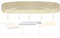 Custodia per Tenda da Sole, Telo Protettivo per Tende da Sole Impermeabile Antipolvere con Cordino, 210D Tessuto Oxford, Copertura per Tenda da Sole a Bracci Estensibili (Beige,4m)