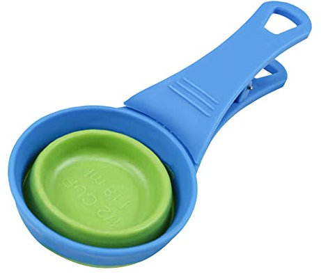 ACSUZ Cuenco Plegable De Silicona para Mascotas De 118ml Cuchara Plegable para Comida Puede Contener Bolsa De Grano Cuenco De Agua Taza Medidora