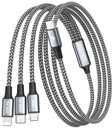 RAVIAD 100W USB C auf Multi USB Kabel [2M]