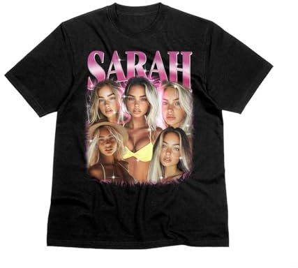 Crafted Memories - Custom Bootleg Rap Tee | Personalised Photo & Text | 90s Vintage Style for Music Fans | 100% Cotton Customised T Shirt, Mixed, Cotton