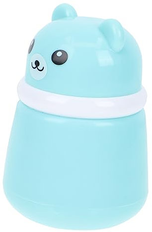 ERINGOGO Babypuderquasten Kasten Kinder Puderquaste Wasserfeste Kunststoffbox Cartoon Bär Tragbare Puderbehälter Für Neugeborene Und Kleinkinder