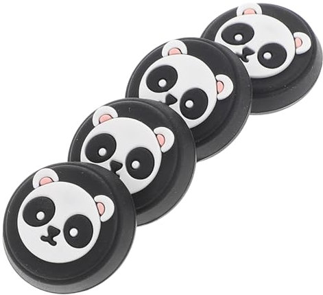 KOMBIUDA 4 Pezzi Di Impugnature Per Joystick Con Design A Panda Copri Joystick Con Motivo A Panda Copri Joystick Antiscivolo Per Stick Analogici