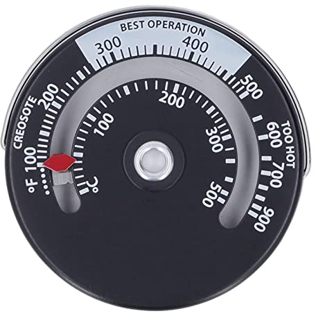 Ofenthermometer, Magnetisch, 0–500 ℃, Genaue Messwerte, Einfache Installation, Kaminzubehör