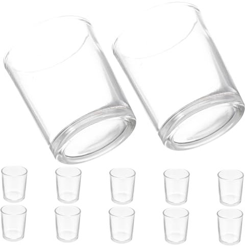 Cabilock 12pièces Petites Tasses Verre Décorative Gobelets Vintage Pour Temple Maison Fêtes Réunions De Famille