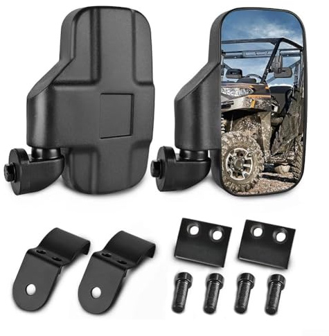 Espejos retrovisores laterales anticorrosivos UTV para Polaris para Ranger de larga duración y fiabilidad