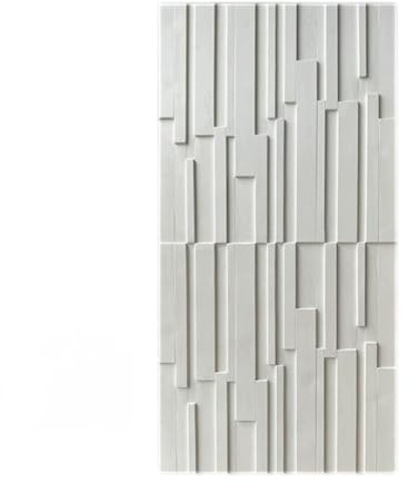 Artiz Panneaux Muraux 3D pour Décoration Murale Intérieure TV, Panneau PU 3D Effet Bois, Imperméable Et Léger, pour Décoration Murale Intérieure Et Extérieure.(Blanc,2PCS)