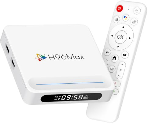 LEFFOT Android 14.0 TV Box 2025, H618 Plus 4K Ultra HD Box Android TV per Home TV streaming, 4GB RAM 32GB ROM, Supporto Controllo Vocale, 2.4G & 5G WiFi 6, BT 5.4, Allwinner H618 Quad Core A53