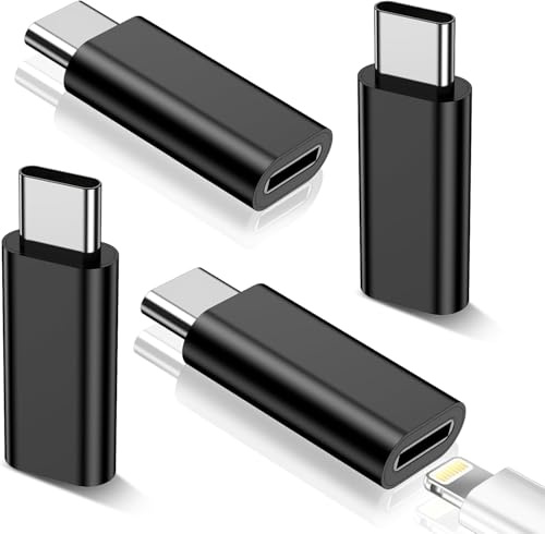 Adaptador Lightning a USB C para iPhone 16/15 Pro Max/Pro, Samsung S24, compatible con carga, no para audio, conector de cargador tipo C, para cargador de iPhone 16/15, adaptadores seriales