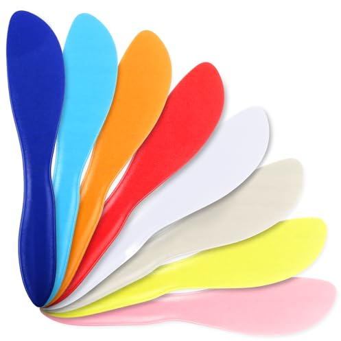 8Pcs Colorful Plastic Butter Knife Spreader, Multi Purpose Butter Knives Cheese Spreader Frosting Knives