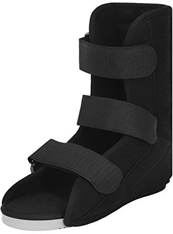 JIAHG Chaussons en Plâtre Facile à Enfiler et à Enlever Chaussons Postopératoires Fracture/Entorse au Pied/à la Cheville Chaussures Orthèse de Cheville Bottine Bout Ouvert pour Attelle Plâtrée