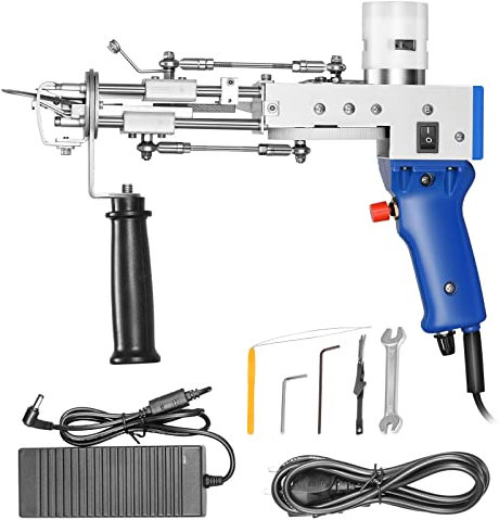 Kotsy tufting gun cut pile 5-40 Stiche/Sek Einstellbare Geschwindigkeit Elektrische Teppich Pistole, 7-21 mm Beflockungsmaschine Rug Gun Machine