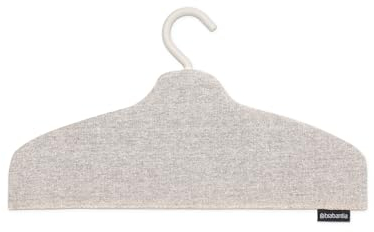 Brabantia - Steam Clothes Hanger - Solid Surface for High-Pressure Steaming on Collars and Shoulders - Quick & Easy Results - Double-Sided Use - Versatile 360° Rotating Hook - Grey