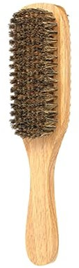 DOITOOL Bartbürste Für Herren Doppelseitiger Bartstyling Maker Tragbare Borstenbartbürste Größe l Antistatisch Natürliche Borsten Für Bartpflege Und Styling