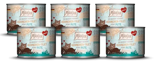 MjAMjAM - Premium våtfoder för katter - Duett - Kycklingfilé kyssar kalkon, 6-pack (6x190g), spannmålsfri