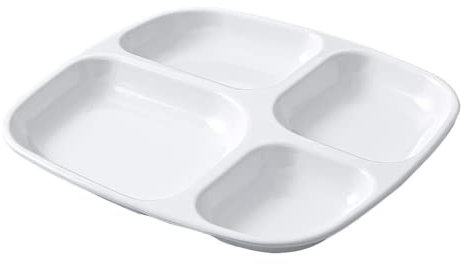 6 Piece Fondue Plates Set in White with 12 Forks Premium Fondue Plates for a Perfect Fondue Experience