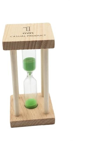 COLLBATH Sablier Bois Sable Vert pour Chronométrage Et Décoration De Chambre Contemporaine
