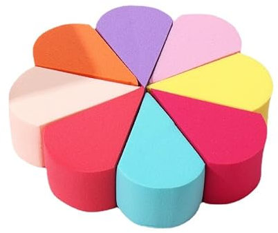 2 set (16 pezzi) di spugnette per trucco, lavabile Beauty Blender Sponge Sponge senza lattice, cosmetici, riutilizzabili, per fondotinta, cipria, protezione solare