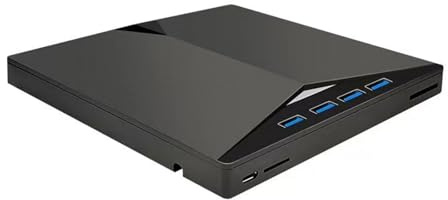 Unità disco video esterne a 7 porte con porte USB slot per schede USB3.0 Unità di dischi video portatili Lettore masterizzatori Lettore Scrittore