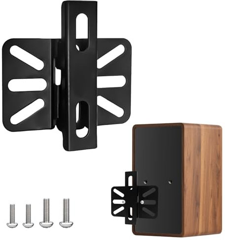 xyuayamz Supporto Casse Audio, Stativi per Casse, Ultra-Sottile Supporto Casse, Universale Stand per Diffusori, Acustiche Capacità di Carico fino a 15 Kg, Nero