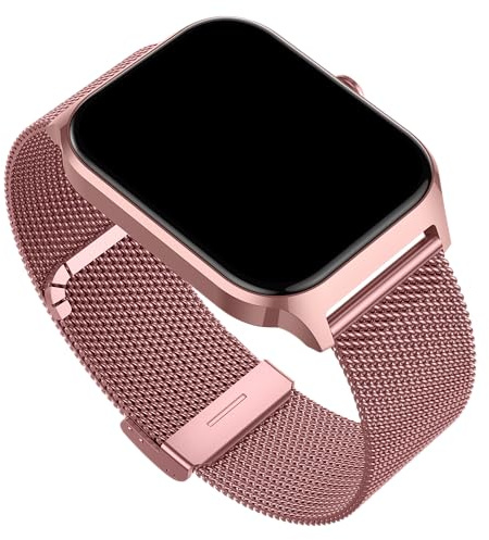 Montre Connectée Femme avec Appel Bluetooth, 1.85 HD Fitness Tracker Smart Watch, 120+ Modes Sportifs, Sport Smartwatch avec Podometre Moniteur de Sommeil Fréquence Cardiaque SpO2 pour Android iOS