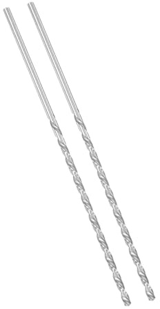 ROWORKX 2Pcs 3.5mm x 160mm Extra Long HSS Twist Drill Bits - Straight Shank Spiral Drill Bits for Wood, Metal, Aluminium, Plastic