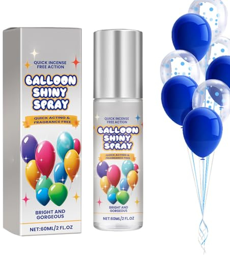 Aérosol Brillant pour Ballons,Spray Renforçateur de Ballons 60ml - Brume Décorative Brillante pour Événements en In