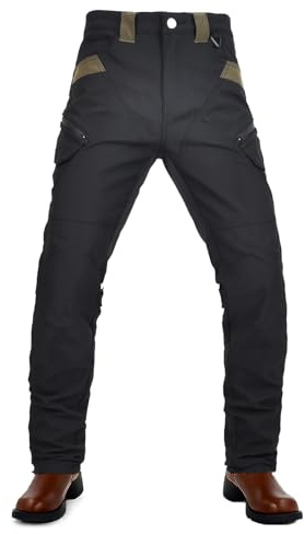 Pantalones Moto Mujer Urban de Tejido Oxford,Cargo Moto Mujer Multibolsillos para Ciudad, Touring y Uso Diario