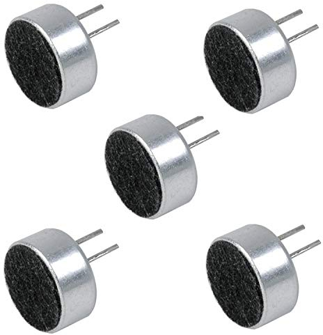 Redplanet Lot de 5 microphone de condensateur Electret 10 x 7 mm