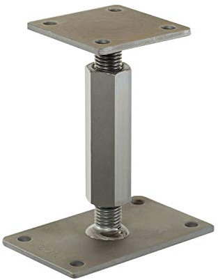 Pitzl Pfostenträger - Rechts/Links Gewinde, Verstellbereich 257 mm bis - 322 mm