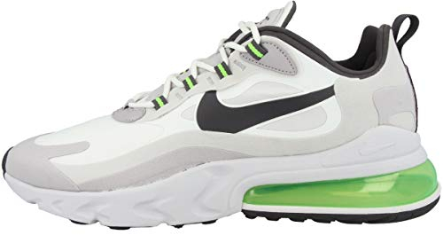 Nike Herren Air Max 270 React Gymnastikschuh, Bianco Summit White Electric Green Vapste Grey Silver Lilac Thunder Grey, 40 EU